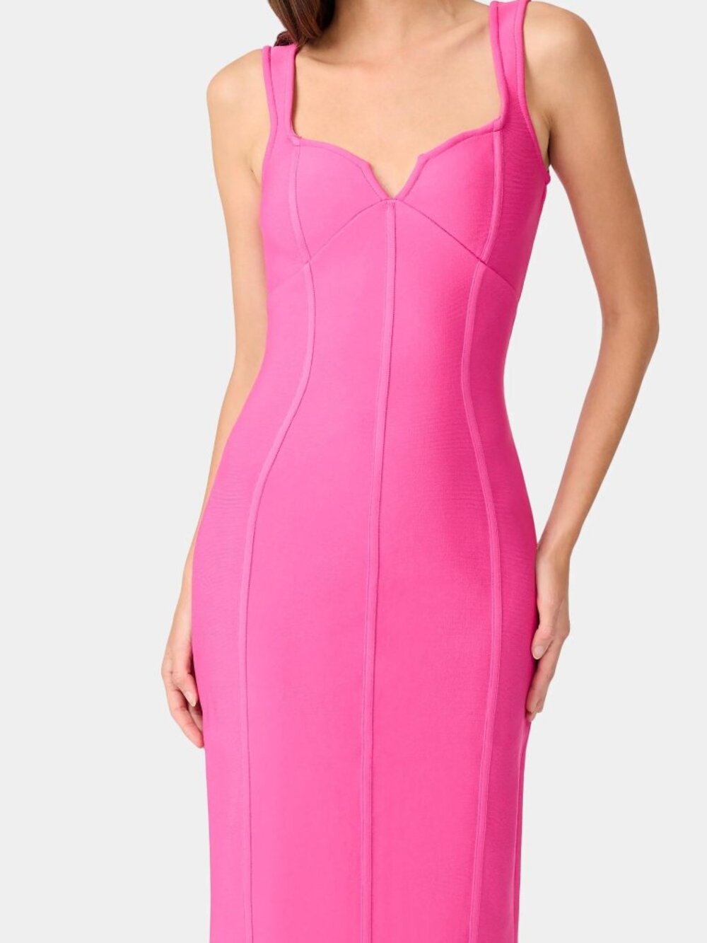 Elliatt Celina Column Maxi Knit Dress in Pink - Picture 4 of 4